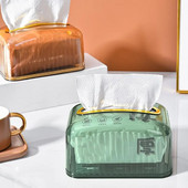 Koehoidja läbipaistev nähtav laia suu koekarp Kergesti ligipääsetav vedrudisain laud salvrätikuümbrise jaotur Kodukaunistus