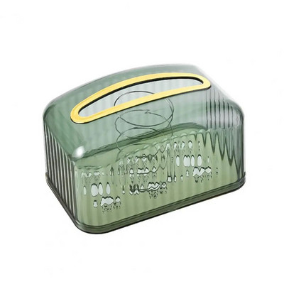 Koehoidja läbipaistev nähtav laia suu koekarp Kergesti ligipääsetav vedrudisain laud salvrätikuümbrise jaotur Kodukaunistus