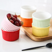 Nordic szuflé tepsi sütés tortaforma zselés fagylalt desszert puding kerámia tál csíkos csésze háztartási sütőedények