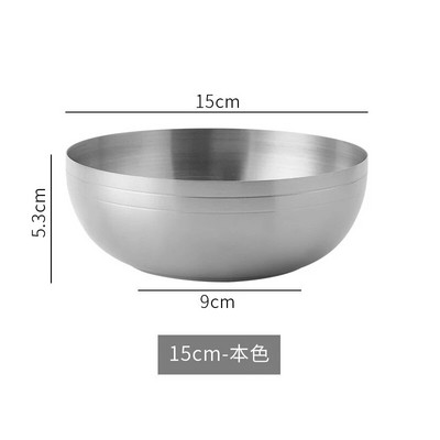 Zdjela za rižu od zlata od nehrđajućeg čelika 304 u korejskom stilu Kreativna zdjela za umak za juhu od voćne salate za restoran Pribor za kuhinju