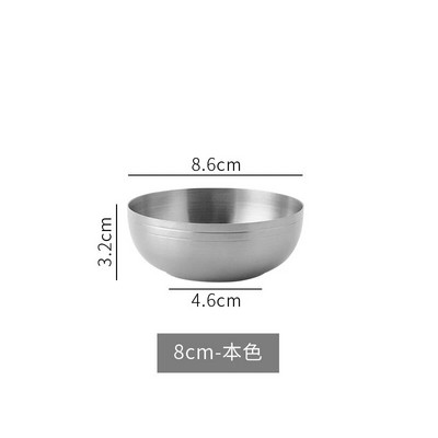 Zdjela za rižu od zlata od nehrđajućeg čelika 304 u korejskom stilu Kreativna zdjela za umak za juhu od voćne salate za restoran Pribor za kuhinju