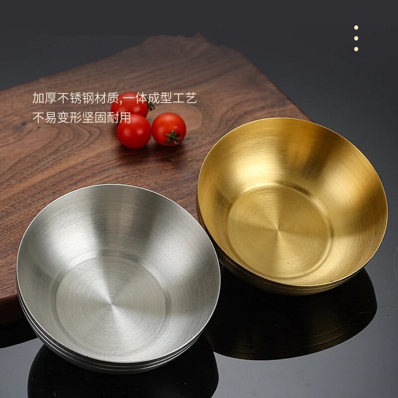 Zdjela za rižu od zlata od nehrđajućeg čelika 304 u korejskom stilu Kreativna zdjela za umak za juhu od voćne salate za restoran Pribor za kuhinju