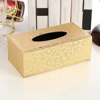 PU Δερμάτινο κουτί χαρτομάντιλο Βάση χαρτιού Ορθογώνιο χαρτομάντιλο Κουτί χαρτοπετσέτας σπιτιού Οργάνωση κουζίνας σπιτιού Προμήθειες σπιτιού κατά της υγρασίας