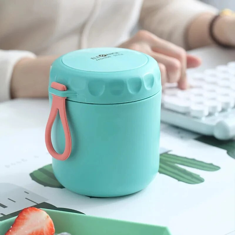 304 nerūdijančio plieno maisto terminis stiklainis, izoliuotas sriubos termosas, priešpiečių dėžutės gėrimo puodelis