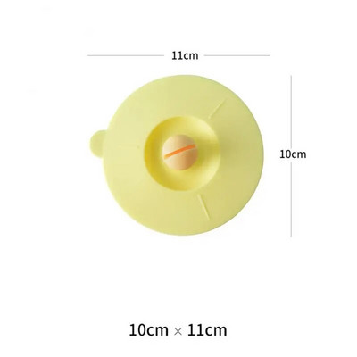 1 buc capac pentru pahare din silicon, rotund, universal, capac pentru cani de cafea anti-praf Cap sigilat cu suport pentru lingura Capac cu gel rezistent la caldura