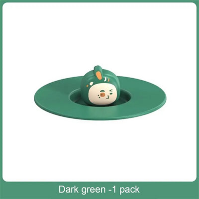 1 buc capac pentru pahare din silicon, rotund, universal, capac pentru cani de cafea anti-praf Cap sigilat cu suport pentru lingura Capac cu gel rezistent la caldura