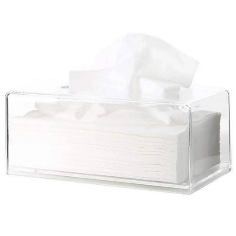 Ζεστό διαφανές χαρτομάντιλο Θήκη χαρτοπετσέτας Σαλόνι Home Organizer Paper Dispenser
