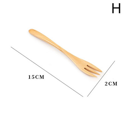 Fakanál villa Bambusz Konyhai főzőedények Eszközök Leves-teáskanál Evőeszközök Favilla Desszertekhez Saláta Háztartási Ajándékok