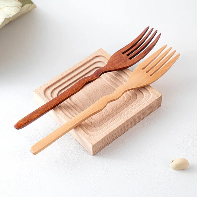 Fakanál villa Bambusz Konyhai főzőedények Eszközök Leves-teáskanál Evőeszközök Favilla Desszertekhez Saláta Háztartási Ajándékok