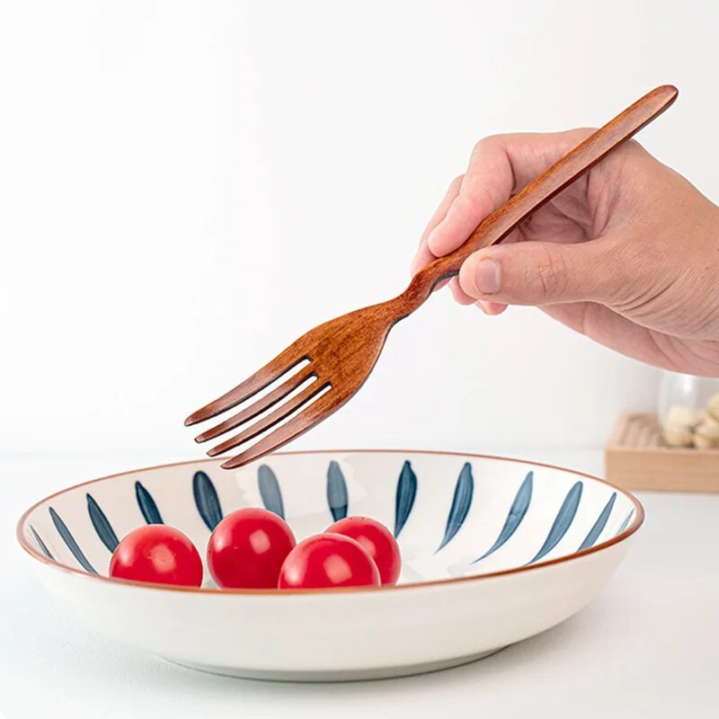 Fakanál villa Bambusz Konyhai főzőedények Eszközök Leves-teáskanál Evőeszközök Favilla Desszertekhez Saláta Háztartási Ajándékok