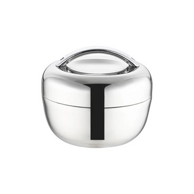 Obuolių formos terminė nerūdijančio plieno priešpiečių dėžutė su rankena, stora sluoksniuota priešpiečių dėžutė, didelės talpos ryžių dubuo virtuvės indai