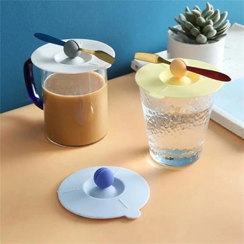 Силиконови капаци за чаши за многократна употреба Прахоустойчиви капаци за къмпинг чаши Непропускливи капаци за горещи чаши Херметично затваряща се капачка на капака за кафе и чай