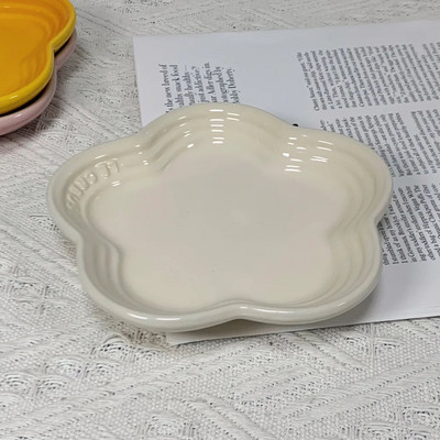 Cool Colored Plum Blossom Mali tanjur 14 cm umak Tanjuri za kućne ljubimce Posuda s postupnom pljuvačkom s kosti Pribor za jelo Francusko keramičko posuđe