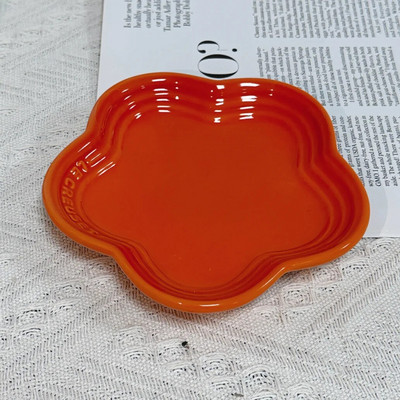Cool Colored Plum Blossom Mali tanjur 14 cm umak Tanjuri za kućne ljubimce Posuda s postupnom pljuvačkom s kosti Pribor za jelo Francusko keramičko posuđe