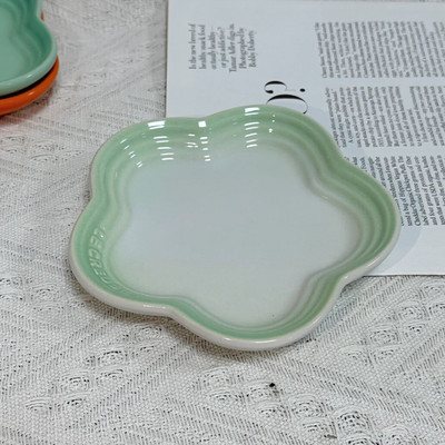 Cool Colored Plum Blossom Mali tanjur 14 cm umak Tanjuri za kućne ljubimce Posuda s postupnom pljuvačkom s kosti Pribor za jelo Francusko keramičko posuđe