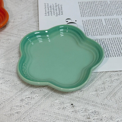 Cool Colored Plum Blossom Mali tanjur 14 cm umak Tanjuri za kućne ljubimce Posuda s postupnom pljuvačkom s kosti Pribor za jelo Francusko keramičko posuđe