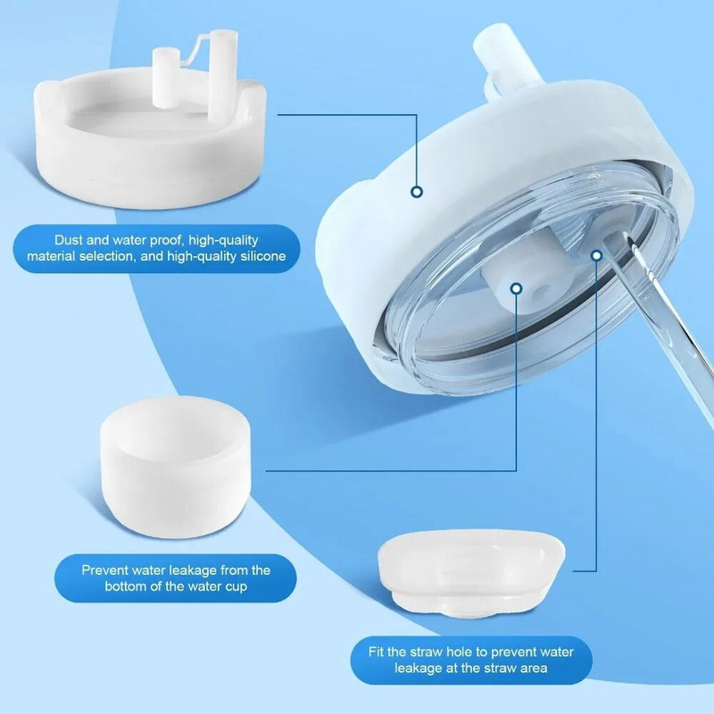 για Stanley κάλυμμα κυπέλλου σιλικόνης Straw Cap Proof Leak and Spill Proof Set Cup Cushion for Stanley 2.0 Κάλυμμα καπακιού φλυτζανιού 40oz