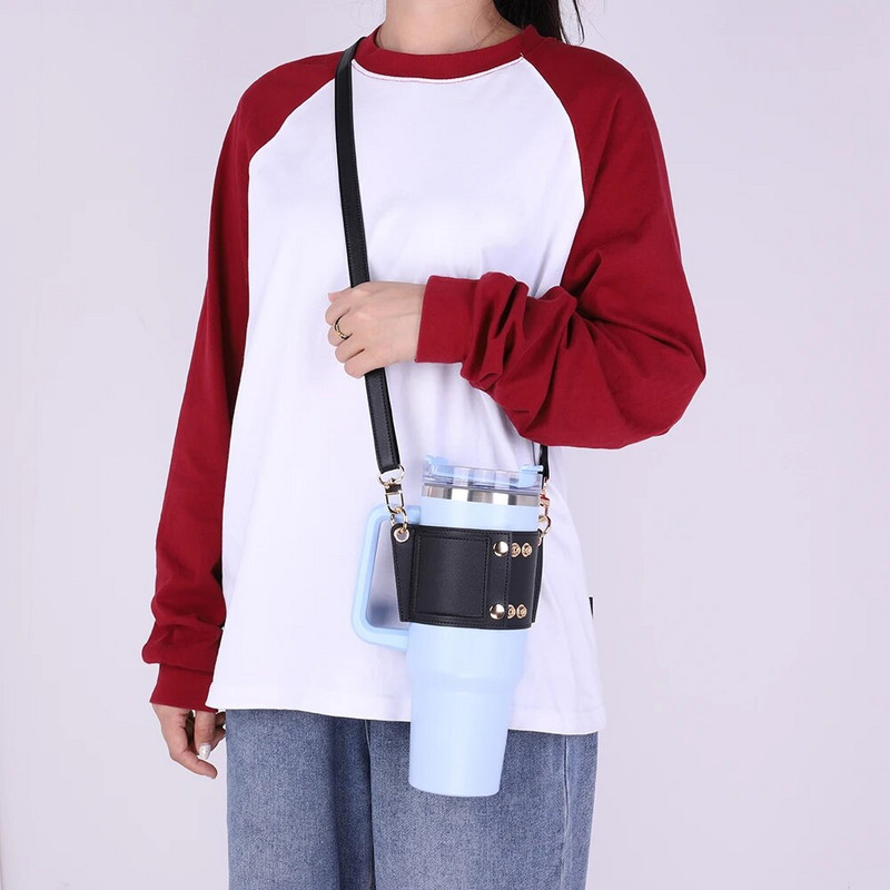 Δερμάτινη θήκη για μπουκάλια νερού PU Δερμάτινη θήκη για μπουκάλια νερού Σακούλα για μπουκάλια νερού για Stanley 30oz & 40oz