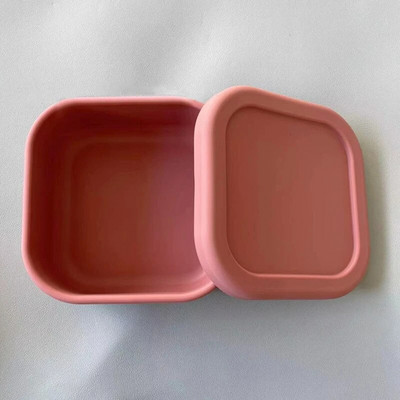 YOMDID četvrtasta silikonska kutija za ručak, praktična salata, voće, povrće, posuda za hranu Bento kutija Kutija za svježinu, posuda za jelo