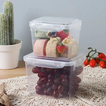 Εξωτερικό πλαστικό Bento Box Σνακ για πικ-νικ Αποθήκευση Δοχείο Προετοιμασία φαγητού Κουτί γεύματος για παιδιά Σχολικό σερβίτσιο Μαγειρικά σκεύη κάμπινγκ