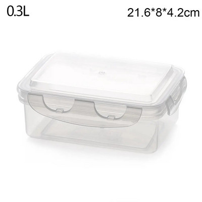 Εξωτερικό πλαστικό Bento Box Σνακ για πικ-νικ Αποθήκευση Δοχείο Προετοιμασία φαγητού Κουτί γεύματος για παιδιά Σχολικό σερβίτσιο Μαγειρικά σκεύη κάμπινγκ