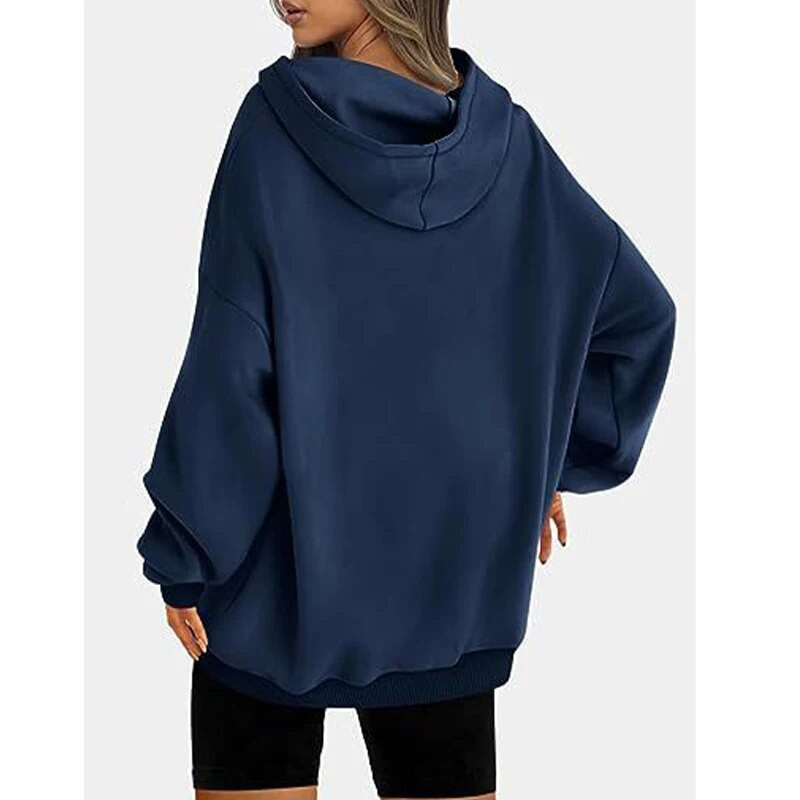 Jesenné kórejské športové hravé elegantné mikiny v preppy štýle pre ženy, neutrálne, jednofarebné, s dlhým rukávom, voľné, ležérne mikiny