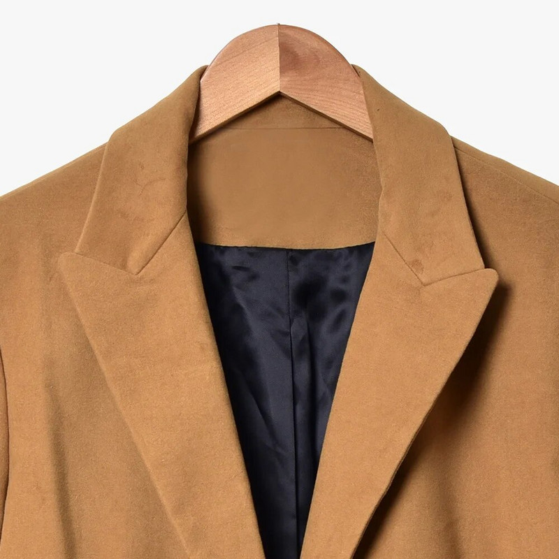 Ženske proljetne i ljetne jednobojne ležerne jakne s džepom na jedno dugme po posebnoj cijeni