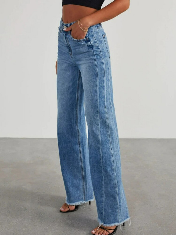 Farmer Női Baggy Farmer 2023 Új divat, magas derekú, egyenes lábú nadrág farmer nadrág Vintage kék farmer női anya farmernadrág