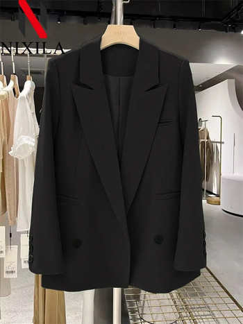 Άνοιξη φθινόπωρο Blazer Woman 2024 Πανωφόρια Γυναικεία Σακάκια Κομψά Γυναικεία Παλτό Γραφείο Lady Loose Fit Νεανικά Γυναικεία Ρούχα
