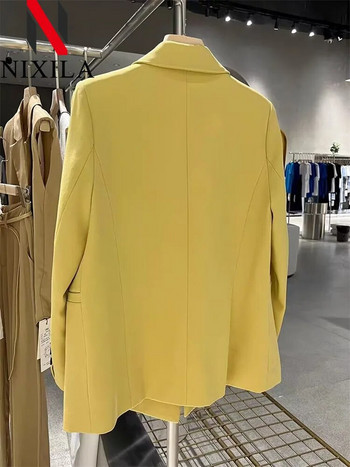 Άνοιξη φθινόπωρο Blazer Woman 2024 Πανωφόρια Γυναικεία Σακάκια Κομψά Γυναικεία Παλτό Γραφείο Lady Loose Fit Νεανικά Γυναικεία Ρούχα