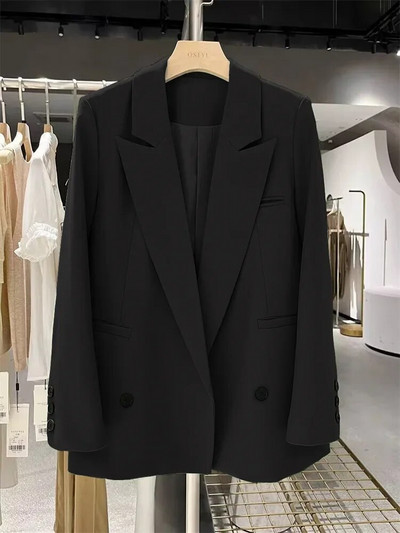 Άνοιξη φθινόπωρο Blazer Woman 2024 Πανωφόρια Γυναικεία Σακάκια Κομψά Γυναικεία Παλτό Γραφείο Lady Loose Fit Νεανικά Γυναικεία Ρούχα