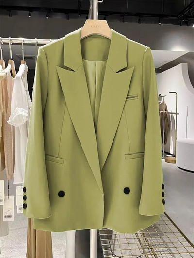 Άνοιξη φθινόπωρο Blazer Woman 2024 Πανωφόρια Γυναικεία Σακάκια Κομψά Γυναικεία Παλτό Γραφείο Lady Loose Fit Νεανικά Γυναικεία Ρούχα