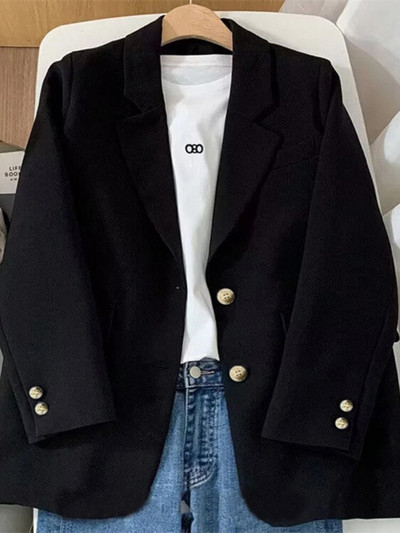 Novo u proljetnom sakou Ženski ležerni široki kaput Top dugih rukava Elegantne jakne Gornja odjeća za uredske dame Službena odjeća