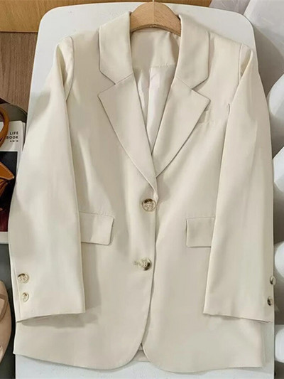 Novo u proljetnom sakou Ženski ležerni široki kaput Top dugih rukava Elegantne jakne Gornja odjeća za uredske dame Službena odjeća