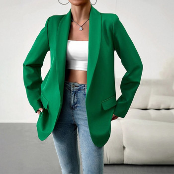 Μόδα επαγγελματικά κοστούμια Fashion Elegant Women Work Office Γυναικεία μακρυμάνικα Άνοιξη Casual Blazer 2024 Νέα μπουφάν για γυναίκες παλτό