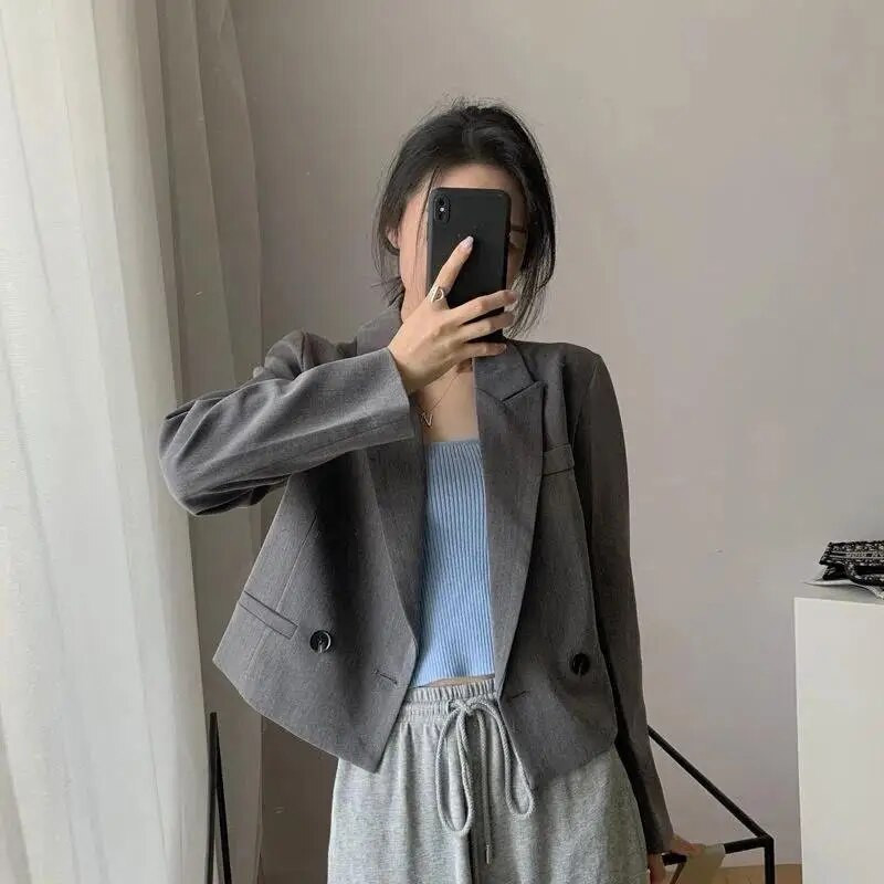 Szexi vékony, rövid blézerruha női elegáns punk gótikus alkalmi High Street blézer Divattervezés Utcai ruházat Menő lányruhák