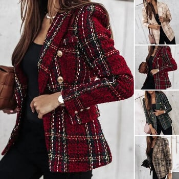 Γυναικείο Office Lady Blazer Διπλό Business Casual χειμωνιάτικο παλτό Μοντέρνο γυναικείο παλτό για καθημερινή χρήση