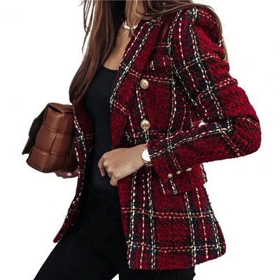 Γυναικείο Office Lady Blazer Διπλό Business Casual χειμωνιάτικο παλτό Μοντέρνο γυναικείο παλτό για καθημερινή χρήση