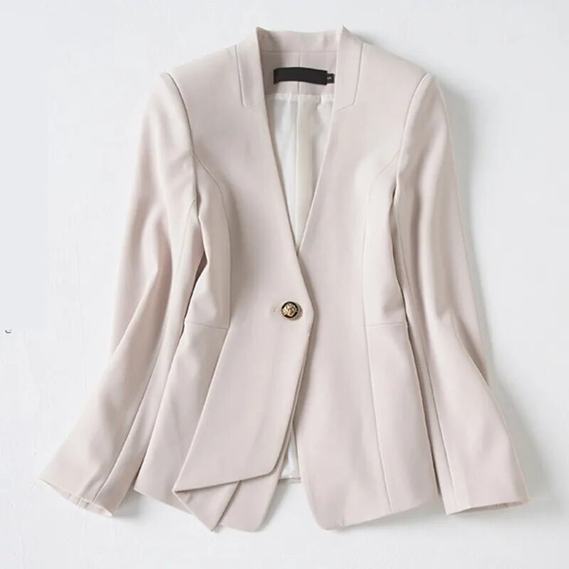 S-4XL Ženski sako Modni elegantni ležerni uski uredski OL Svečani sako Radna vanjska odjeća Proljeće Jesen Plus veličina
