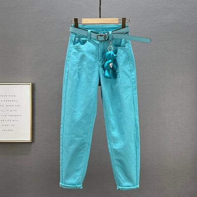 European Station Női farmernadrág 2023 tavaszi ősz új divat, magas derekú, sokoldalú laza pamut sztreccs farmer hárem nadrág