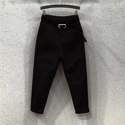 Moda primăvară noi pantaloni elastici cu fermoar femei pantaloni roșii casual Harlan blugi femei jeans negru femei pantaloni denim de vară alb137