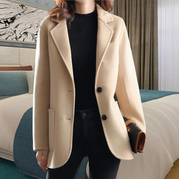 Γυναικείο μπλέιζερ Camel Style Spring Loose Casual Outwear Office Lady Loose Coat κοστούμι Σακάκι μονόπλευρο Commute Γυναικείο παλτό