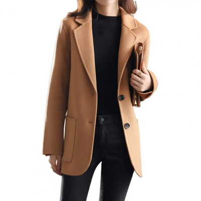 Γυναικείο μπλέιζερ Camel Style Spring Loose Casual Outwear Office Lady Loose Coat κοστούμι Σακάκι μονόπλευρο Commute Γυναικείο παλτό
