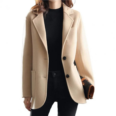Γυναικείο μπλέιζερ Camel Style Spring Loose Casual Outwear Office Lady Loose Coat κοστούμι Σακάκι μονόπλευρο Commute Γυναικείο παλτό