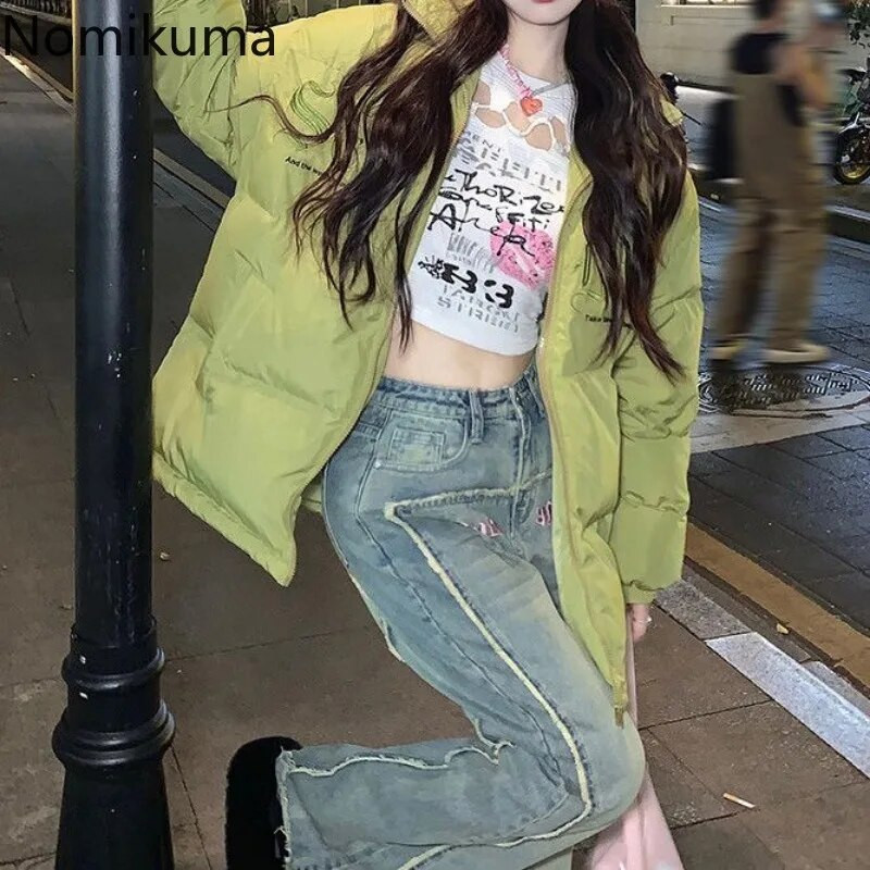 Vintažiniai džinsai, moteriški gatvės drabužiai korėjietiškos mados Y2k plačios kelnės, moteriškos „Pantalon“ moteriškos raidės, siuvinėjimas, laisvalaikio džinsinės kelnės