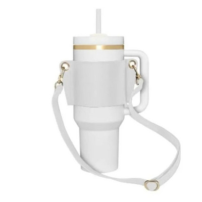 Remen za nošenje na ramenu s ručkom boce za vodu za Stanley boce od 30-40oz PU kožna ručka za čašu Dodatak za remen za bocu s vodom