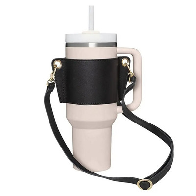 Remen za nošenje na ramenu s ručkom boce za vodu za Stanley boce od 30-40oz PU kožna ručka za čašu Dodatak za remen za bocu s vodom