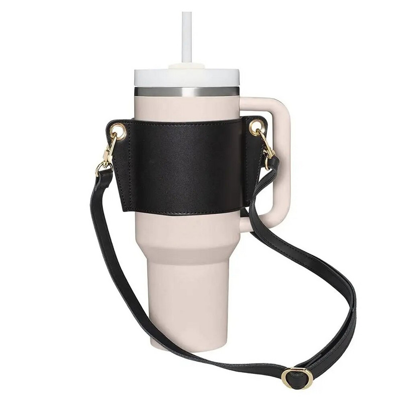 Vizes palack fogantyú vállpánt Stanley 30-40 oz palackokhoz PU bőr pohár fogantyú vizes palack heveder tartozék