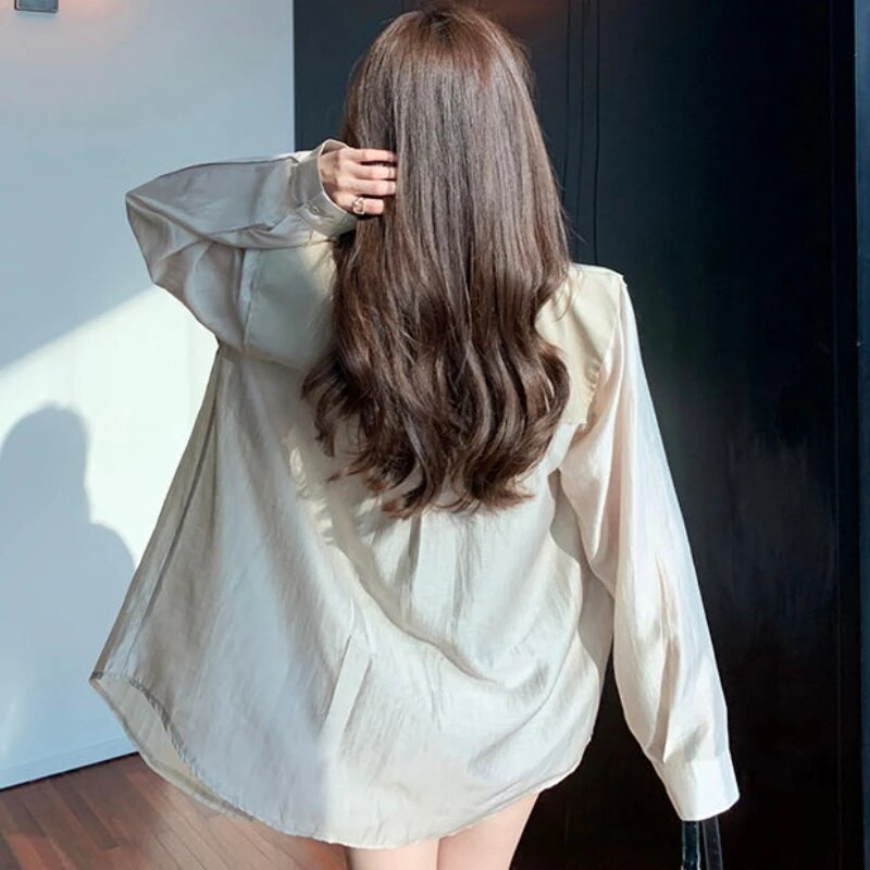 Blazeriai, moteriški, moteriško temperamento, atsparūs saulei, moteriški, ploni, kvėpuojantys, vasaros karšti saldūs Harajuku laisvalaikio, populiarūs korėjietiški