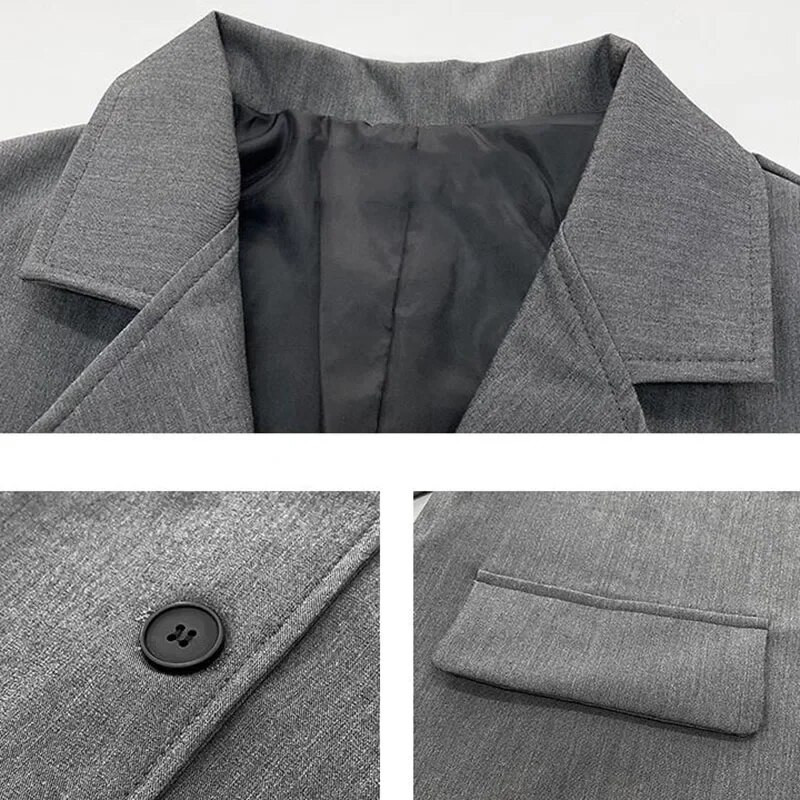 Casual Blazers Students Daily Loose Retro Κομψά μονόστηθο υψηλής ποιότητας Κορεάτικο στυλ Παντός αγώνα Κολεγιακά ρούχα Άνετα Mujer